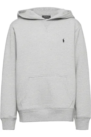 Ralph Lauren Fleece Hoodie Tops Sweat-shirts & Hoodies Hoodies Grey