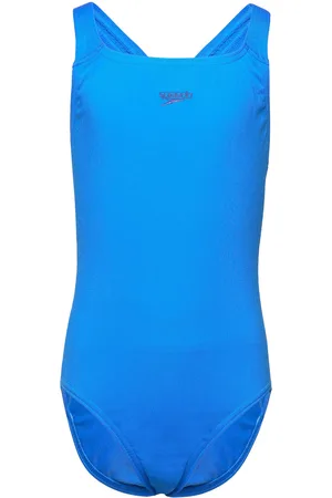 Speedo Girls Endurance+ Medalist Sport Swimsuits Blue