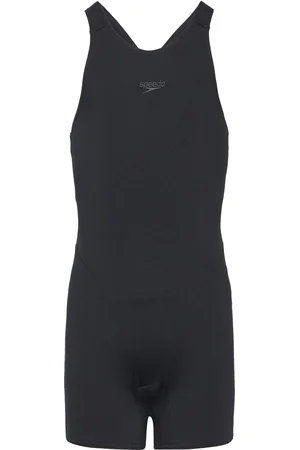 Speedo Girls Endurance+ Legsuit Sport Swimsuits Black