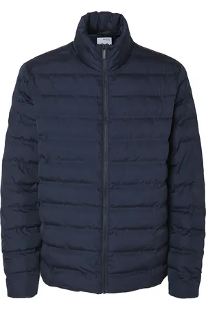 SELECTED Slhbarry Quilted Jacket Noos Vuorillinen Takki Topattu Takki Navy