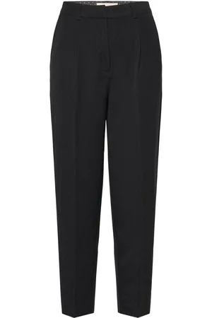 Freequent Fqkitty-Pant Bottoms Trousers Straight Leg Black