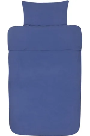 Høie of Scandinavia Frøya Organic St Washed Bed Set Home Textiles Bedtextiles Bed Sets Blue