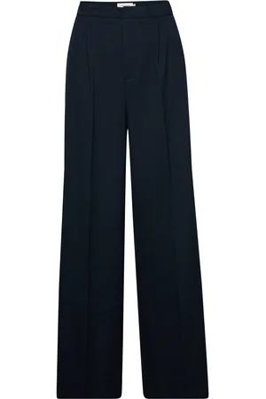 Copenhagen Muse Cmtailor-Pants Bottoms Trousers Wide Leg Black