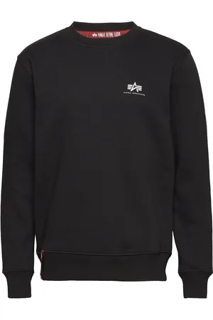 Alpha Industries Basic Sweater Small Logo Tops Sweat-shirts & Hoodies Sweat-shirts Black