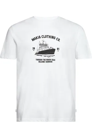 Makia Urho T-Shirt Tops T-shirts Short-sleeved White