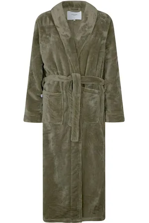 Rosemunde Long Fleece Robe Aamutakki Green
