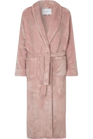 Rosemunde Long Fleece Robe Aamutakki Pink