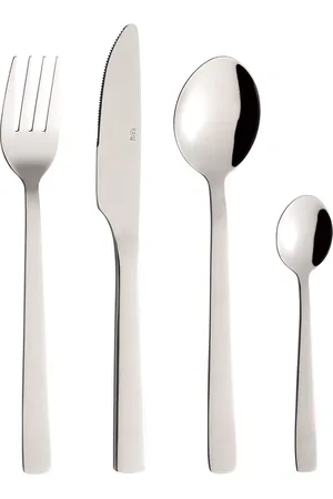 aida Raw - Bestik 16 Dele Sæt Blank Stål 4 X Gaveæske Home Tableware Cutlery Cutlery Set Silver