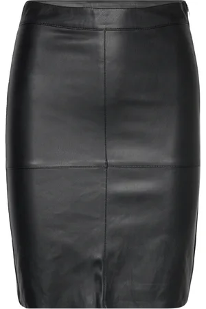 VERO MODA Vmolympia Hw Short Pl Skirt Polvipituinen Hame Black