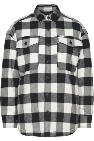 Lee Quilted Overshirt Tops Overshirts Black