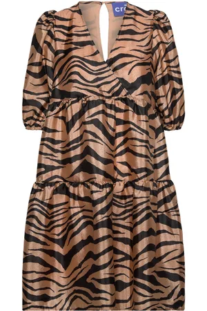 Crās Leiacras Dress Lyhyt Mekko Brown