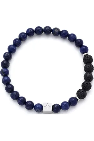 Samie Bracelet With Blue Beads Rannekoru Korut Navy