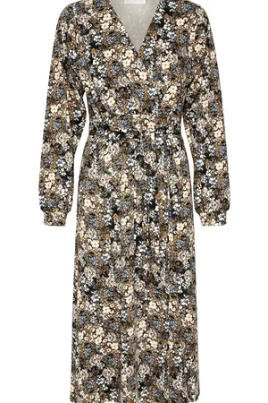 Plus Woven Wrap Dress