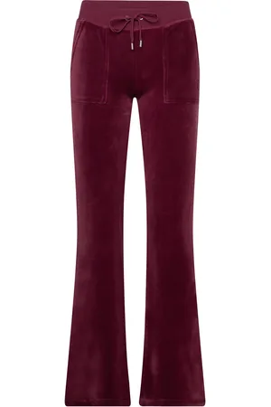 Juicy Couture Layla Pocket Lr Bottoms Trousers Joggers Burgundy