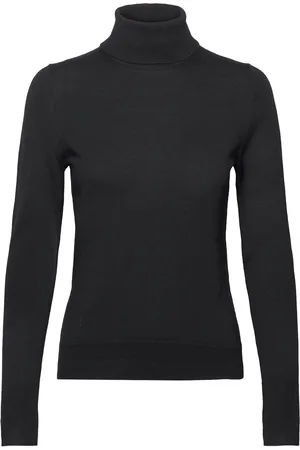 HUGO BOSS Fasecta Tops Knitwear Turtleneck Black