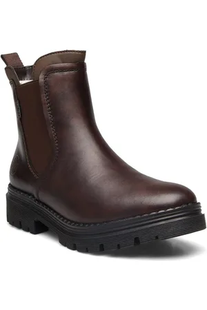 Rieker Z8584-25 Shoes Boots Ankle Boots Ankle Boots Flat Heel Brown