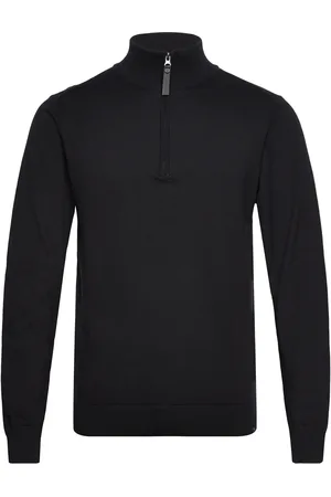 INDICODE Inancona Tops Knitwear Half Zip Jumpers Black