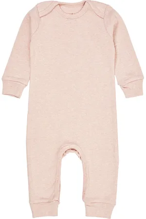Copenhagen Colors Melange Full Body Romper Pitkähihainen Body Pink