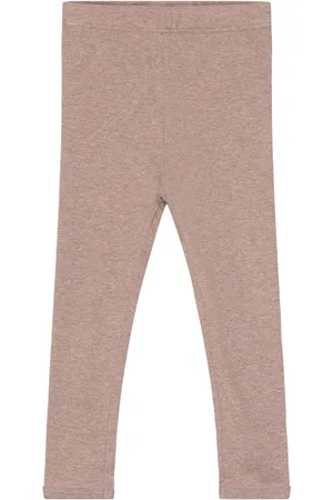 Copenhagen Colors Melange Leggings Bottoms Leggings Beige