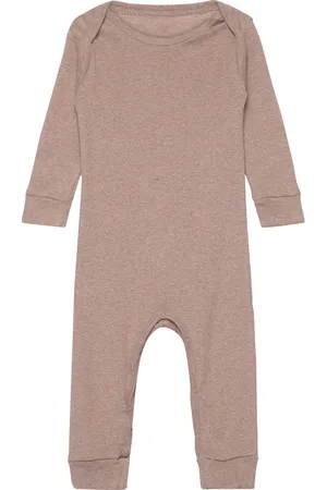 Copenhagen Colors Melange Full Body Romper Pitkähihainen Body Beige