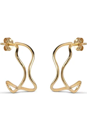 Enamel Erin Hoops Accessories Jewellery Earrings Hoops Gold