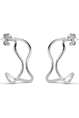 Enamel Erin Hoops Accessories Jewellery Earrings Hoops Silver