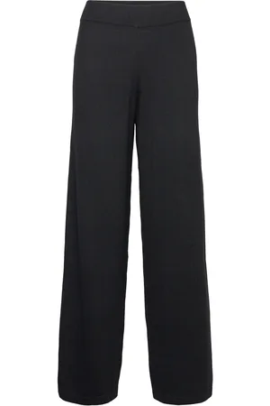 Movesgood Kim Wide Night Sky Bottoms Trousers Wide Leg Black