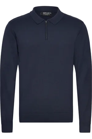 INDICODE Invimish Tops Polos Long-sleeved Navy