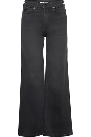 Lois Palazzo Bottoms Jeans Wide Black