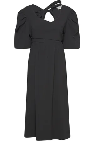 Norr Lamara Dress Polvipituinen Mekko Black