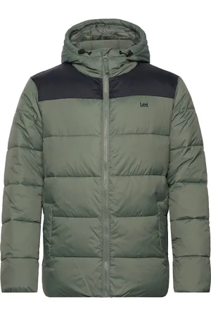 Lee Puffer Jacket Vuorillinen Takki Topattu Takki Green