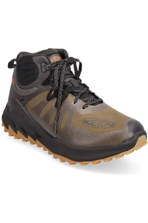 Keen Ke Zionic Mid Wp M-Dark Olive-Scarlet Ibis Sport Sport Shoes Outdoor-hiking Shoes Khaki Green