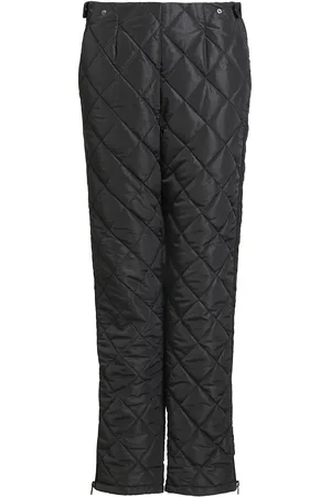 Rethinkit Quilted Trousers Country Bottoms Sport Pants Black