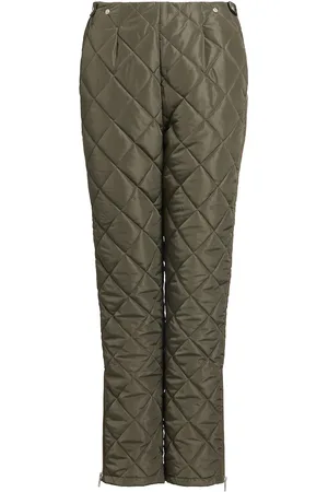 Rethinkit Quilted Trousers Country Bottoms Sport Pants Green