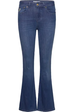 Lois Raval-16 5450 Leia Teal Bottoms Jeans Flares Blue