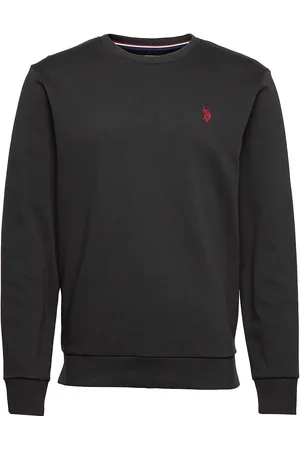 U.S. Polo Assn. Uspa Sweat O Neck Adler Men Tops Sweat-shirts & Hoodies Sweat-shirts Black