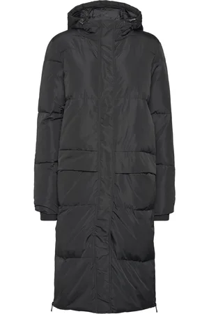 FRANSA Frbella Ja 2 Topattu Pitkä Takki Black