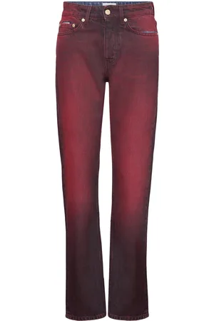 Eytys Orion Lava Bottoms Jeans Straight-regular Red