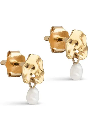 Enamel Mio Pearl Studs Accessories Jewellery Earrings Studs White