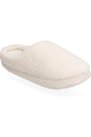 Lindex Slipper Pile Aamutossut Tohvelit White