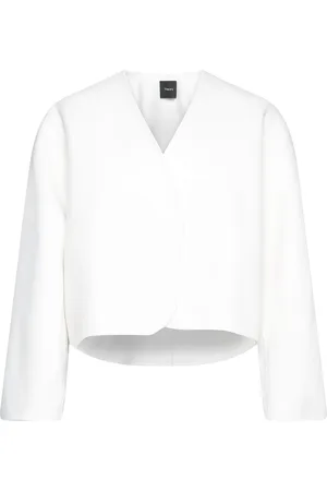 THEORY Crop Cl Round Jk.new Villakangastakki White