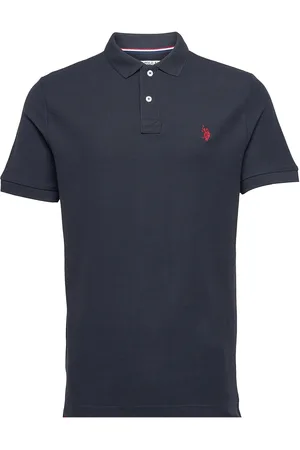 U.S. Polo Assn. Uspa Polo Alfred Men Tops Polos Short-sleeved Blue