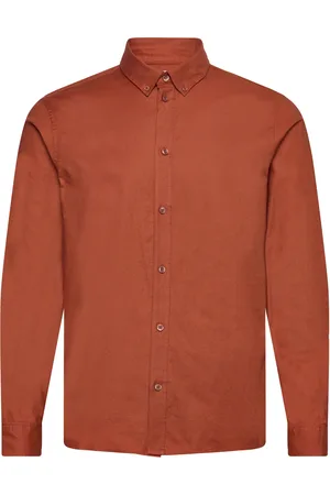 Solid Sdval Sh Tops Shirts Casual Brown
