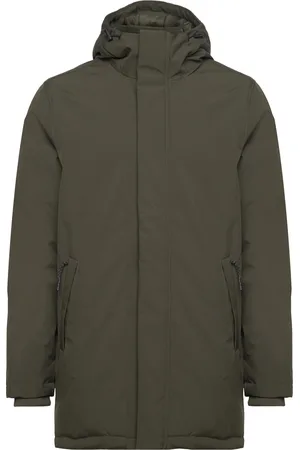 Knowledge Cotton Apparal Soft Shell Jacket Climate Shell - Parka Takki Khaki Green