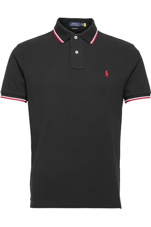 Ralph Lauren 20/1 Mesh-Ssl-Psh Tops Polos Short-sleeved Black