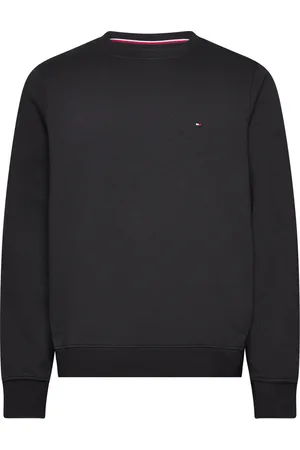 Tommy Hilfiger Flag Logo Sweatshirt Tops Sweat-shirts & Hoodies Sweat-shirts Black
