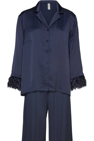 Lindex Pyjama Feather Cuffs Pyjama Navy