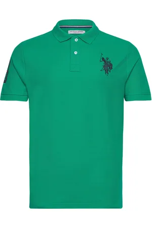 U.S. Polo Assn. Uspa Polo Alfredo Men Tops Polos Short-sleeved Green