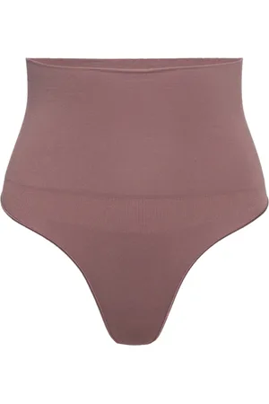 Lindex Girdle Shaping Thong High Sea Stringit Alusvaatteet Brown