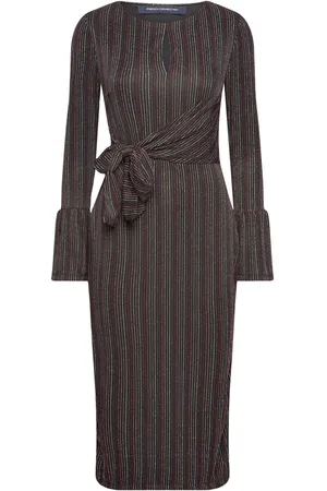 French Connection Paula Keyhole Dress Polvipituinen Mekko Black